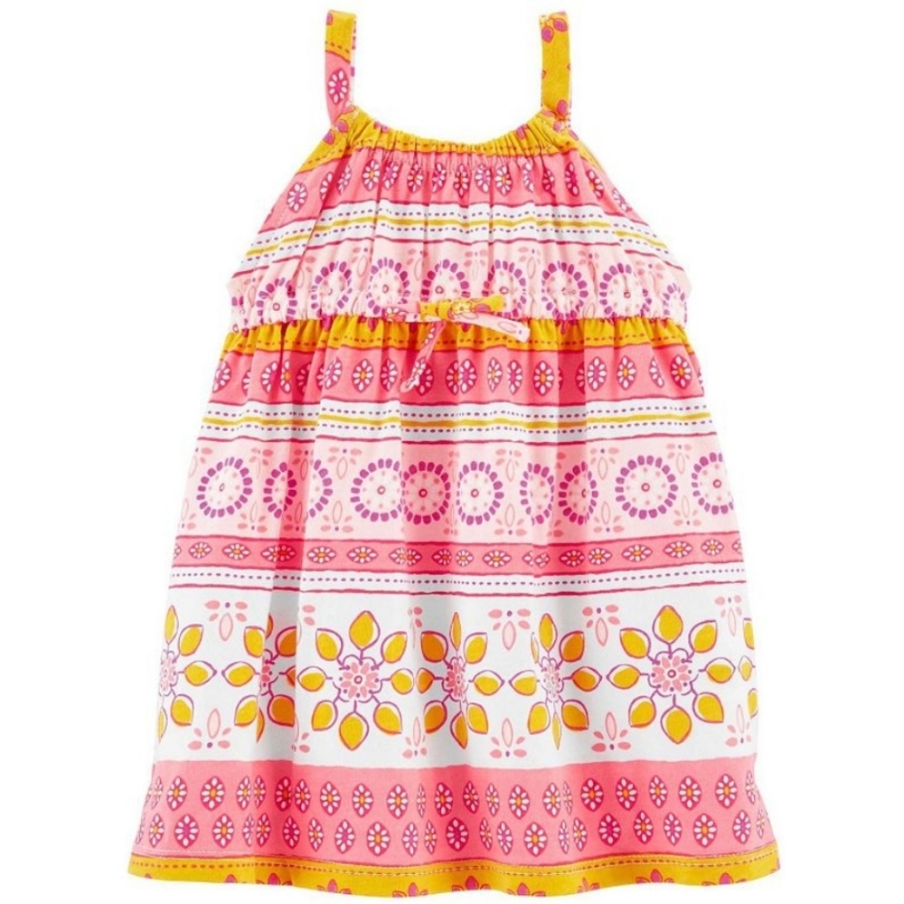 Baby Girl Carter's Mixed Print Tank Dress - Picture 1 of 4